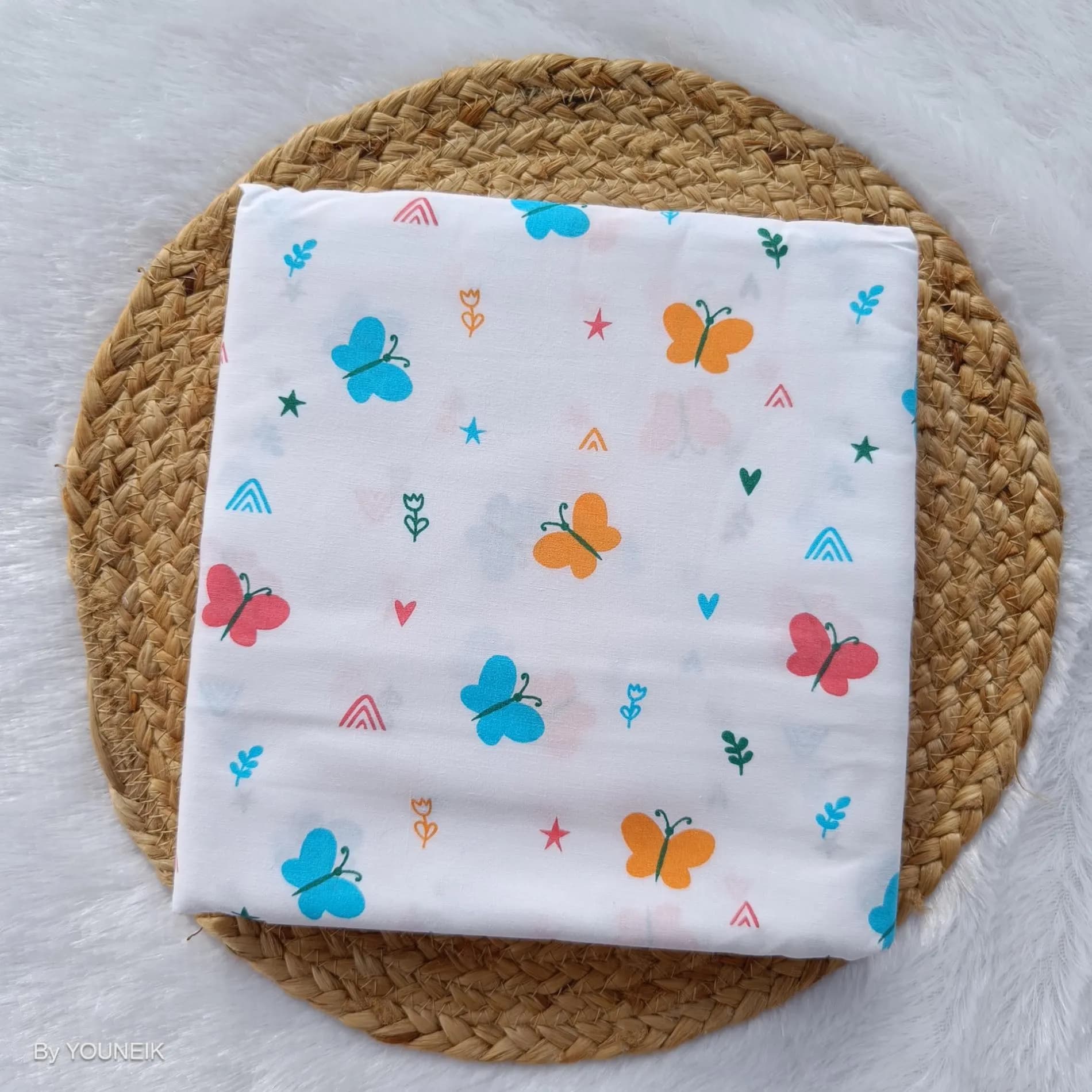 Cotton Thottil/Cradle | 3.5m | White Butterfly