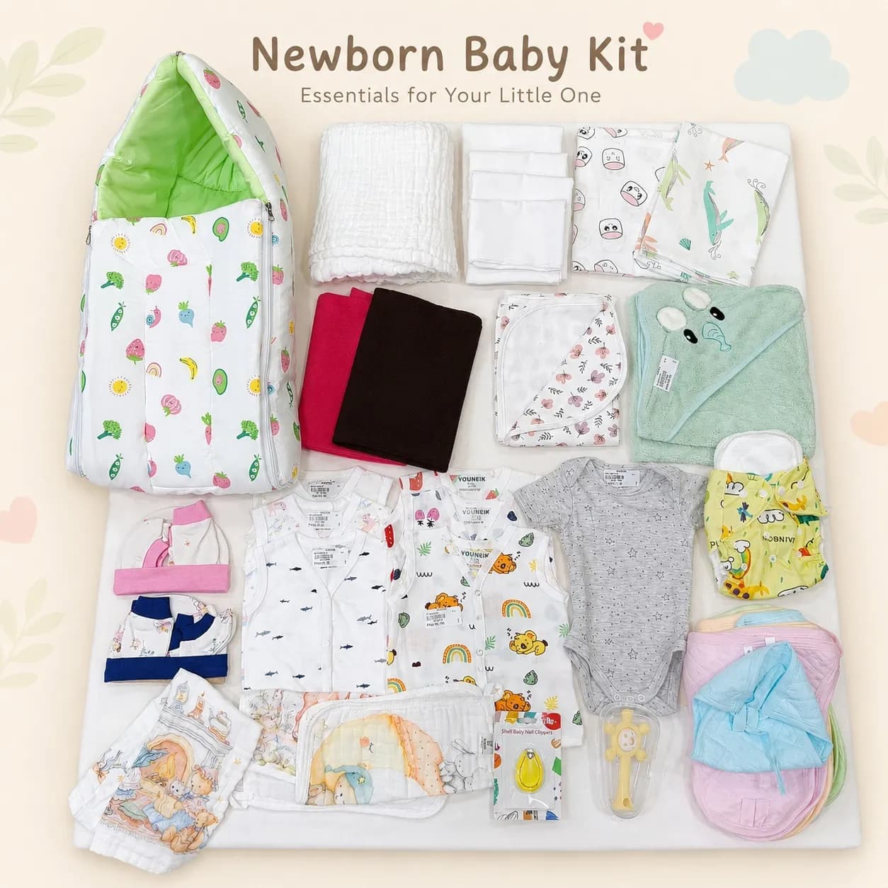 New Born Essentials Hospital Combo #C5K1