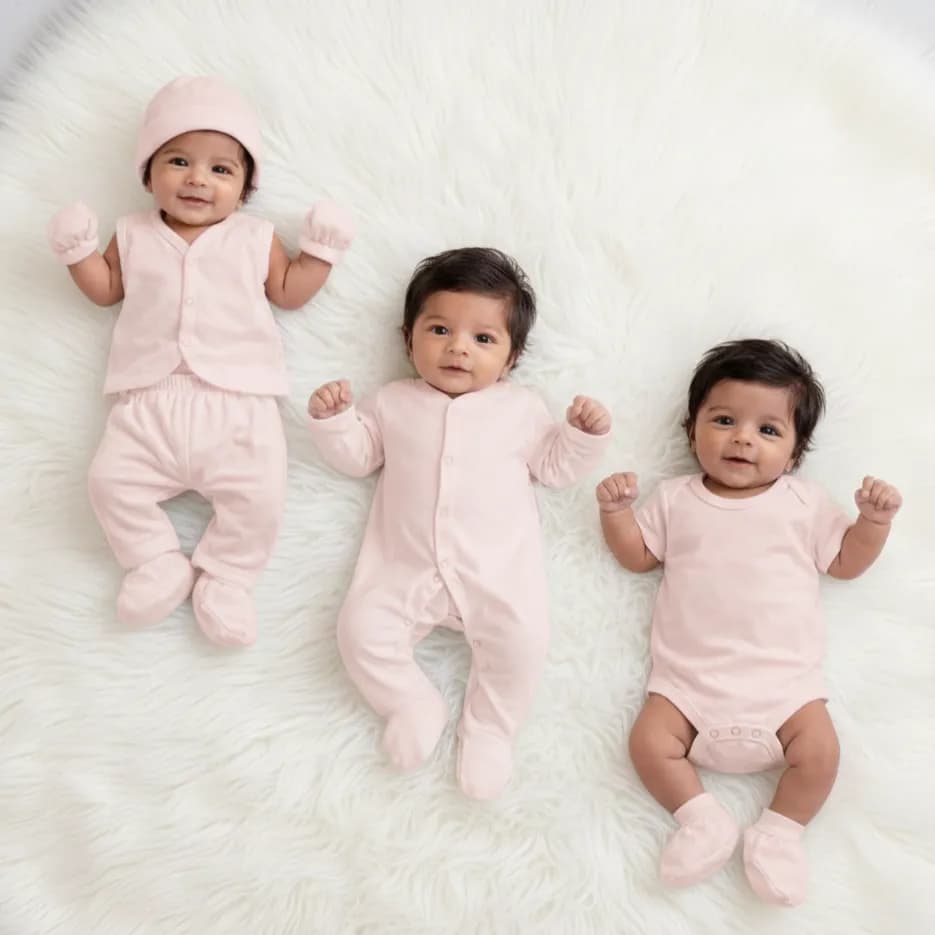 7 in 1 Baby Welcome Combo- Pink