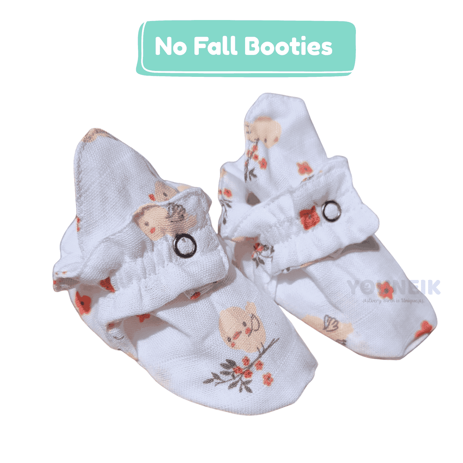 Muslin No Fall Booties 