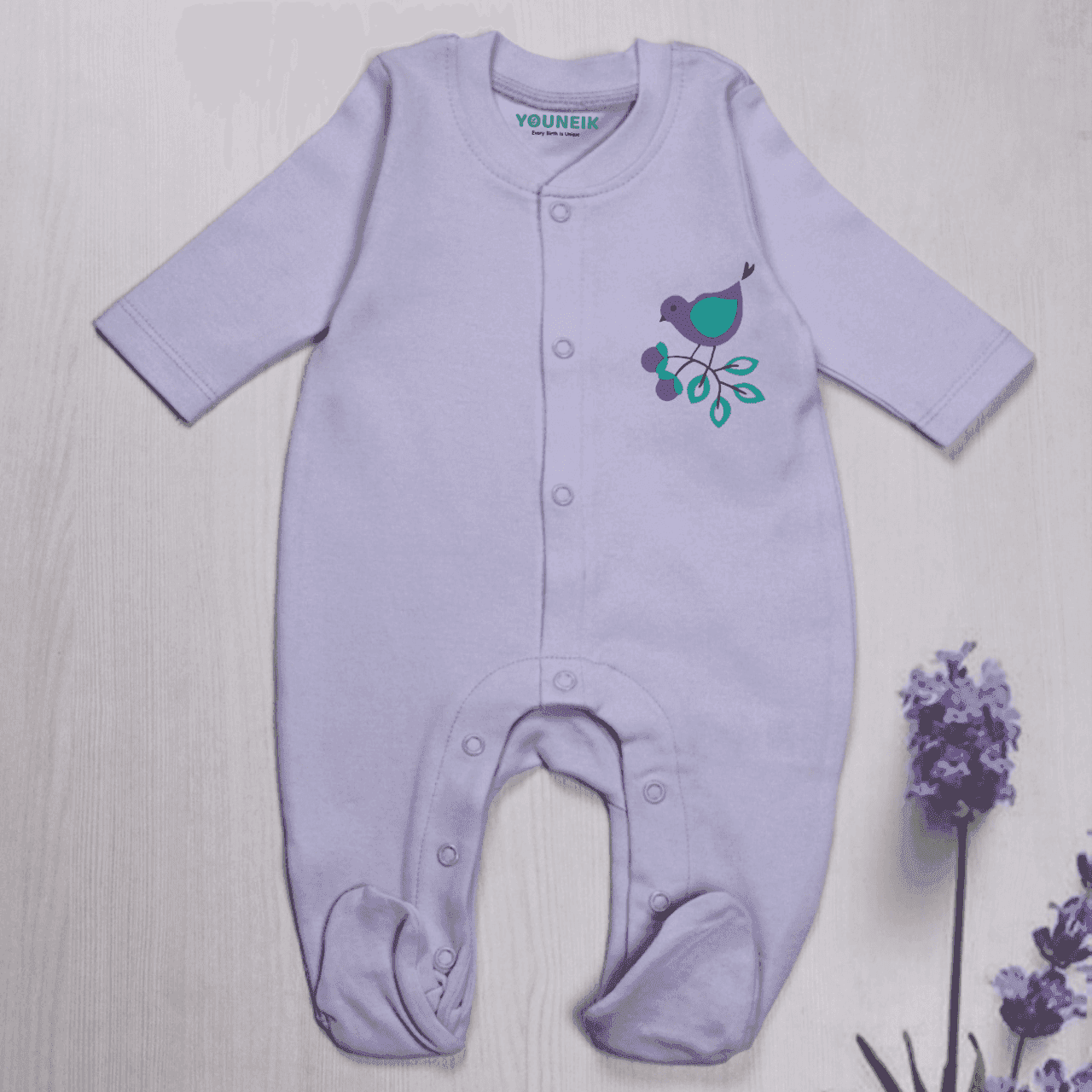 Sleepsuit/Full Rompers 0-3m Snap Button 