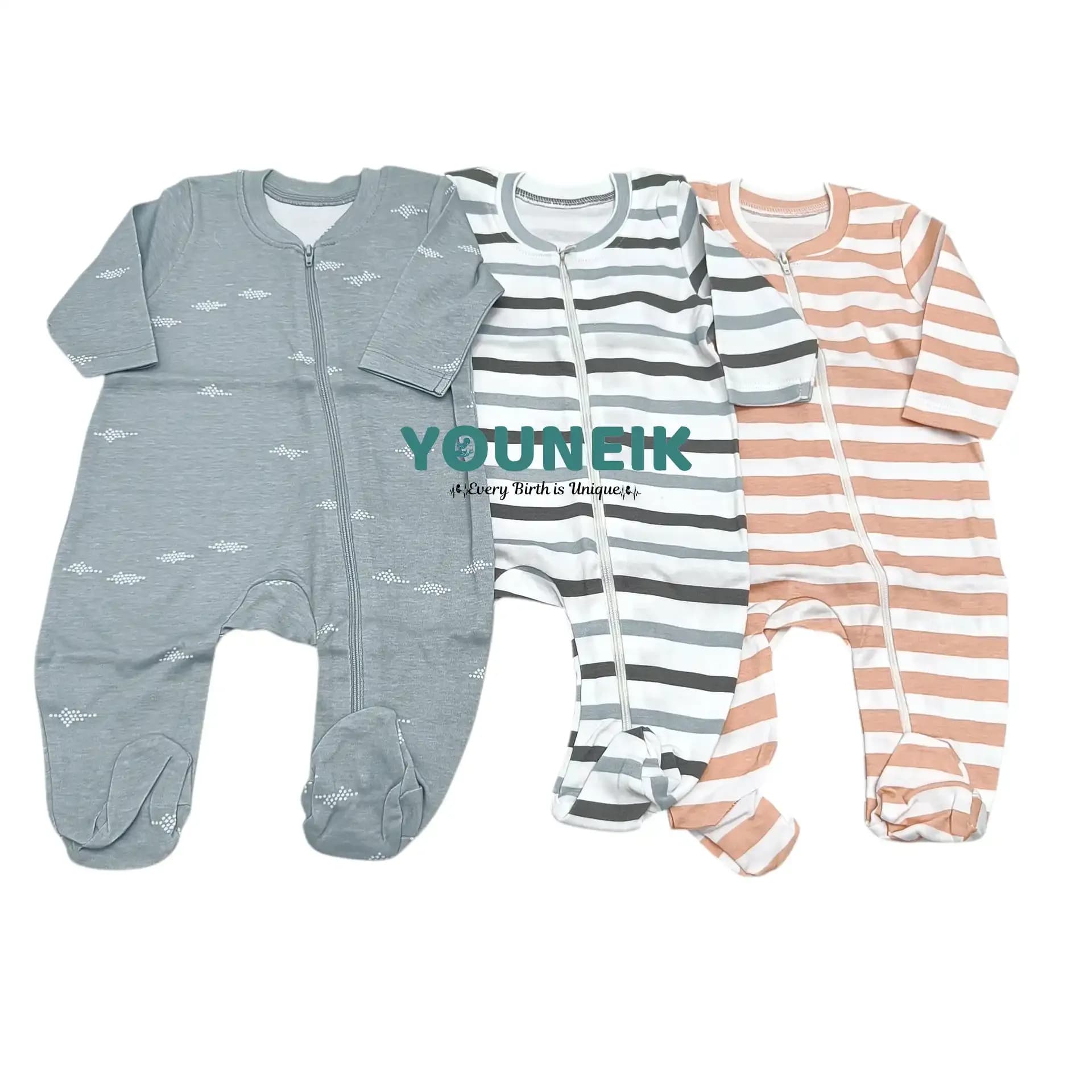 Sleepsuit/Full Rompers 3 Pieces 0-3m Zipper 