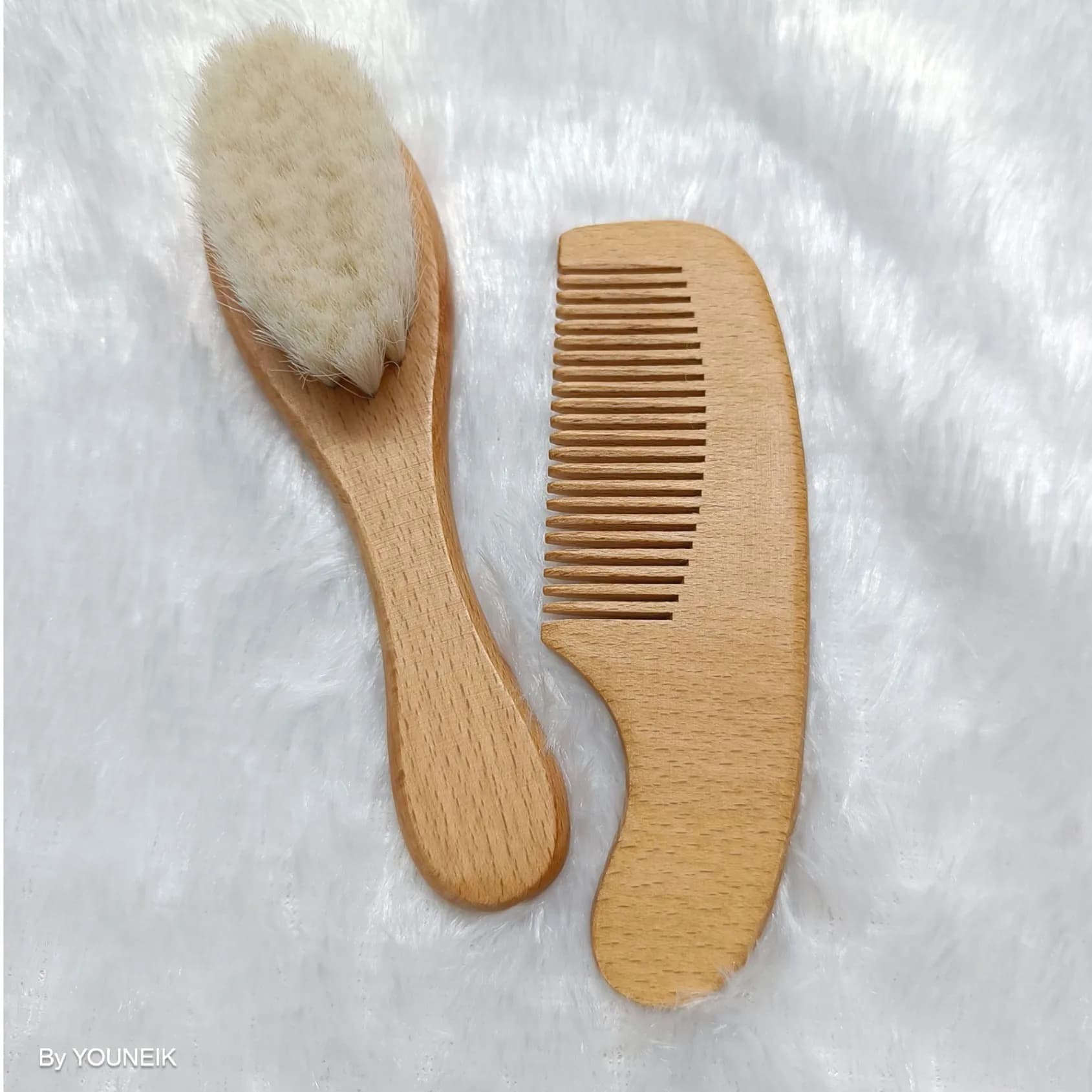 Baby Wooden Comb Set