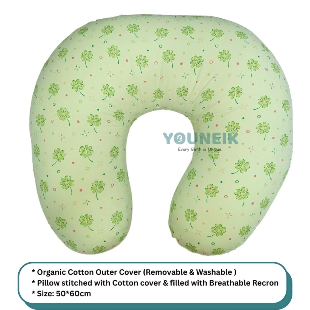 Feeding Pillow - Green Leaves 