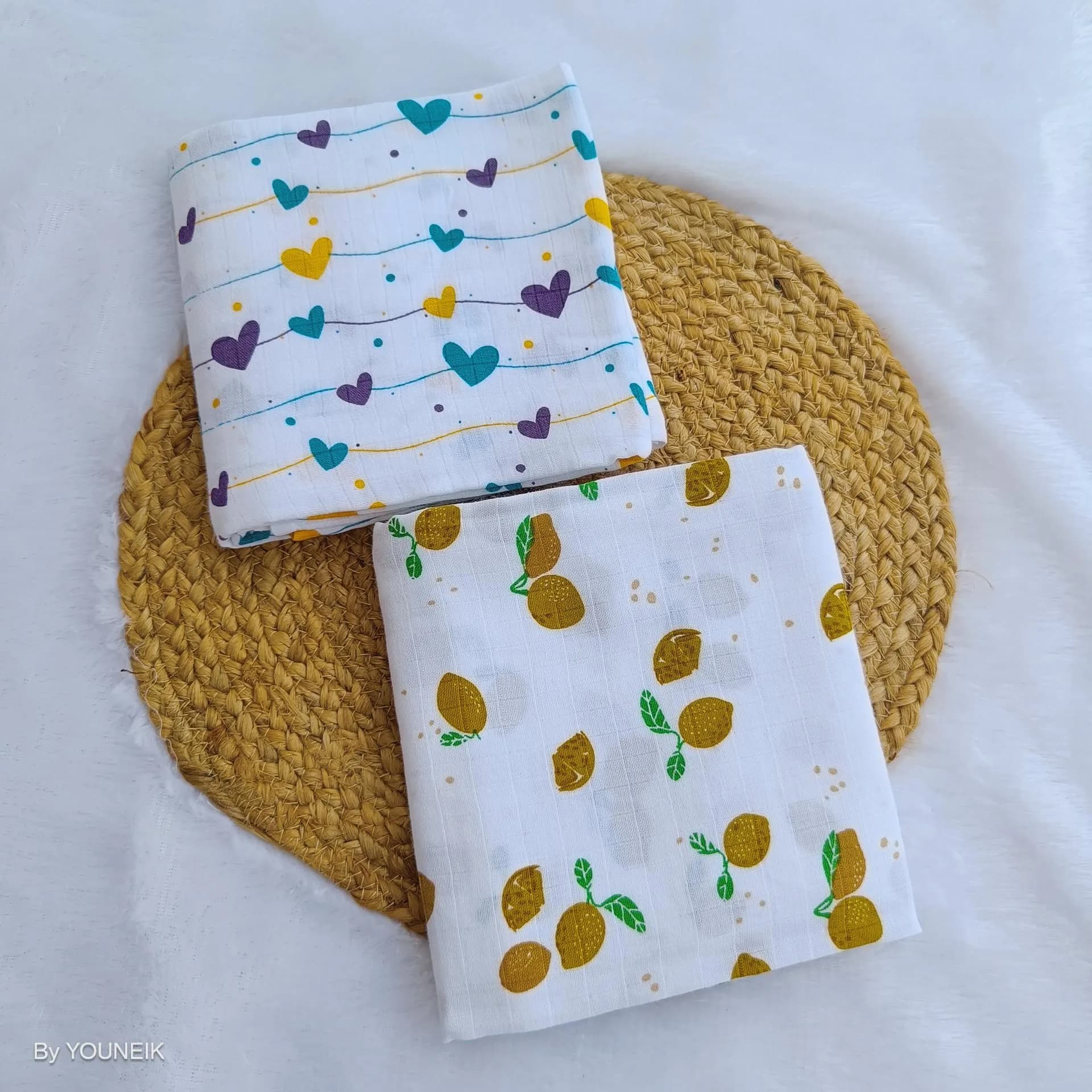 Muslin Swaddle Combo (2 Pcs, 100x100 cm)
