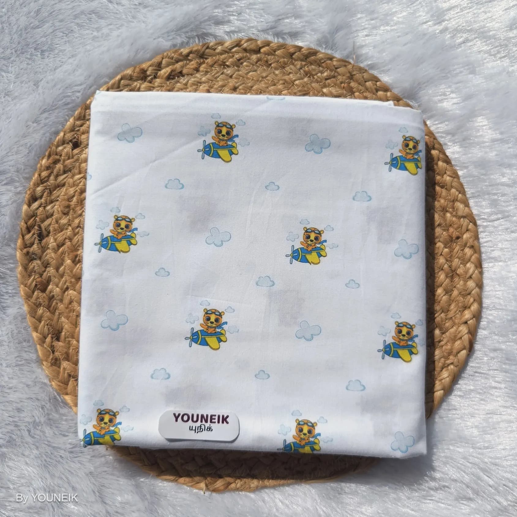 51" Width 100% cotton Thottil/Cradle - Kitty Piolet