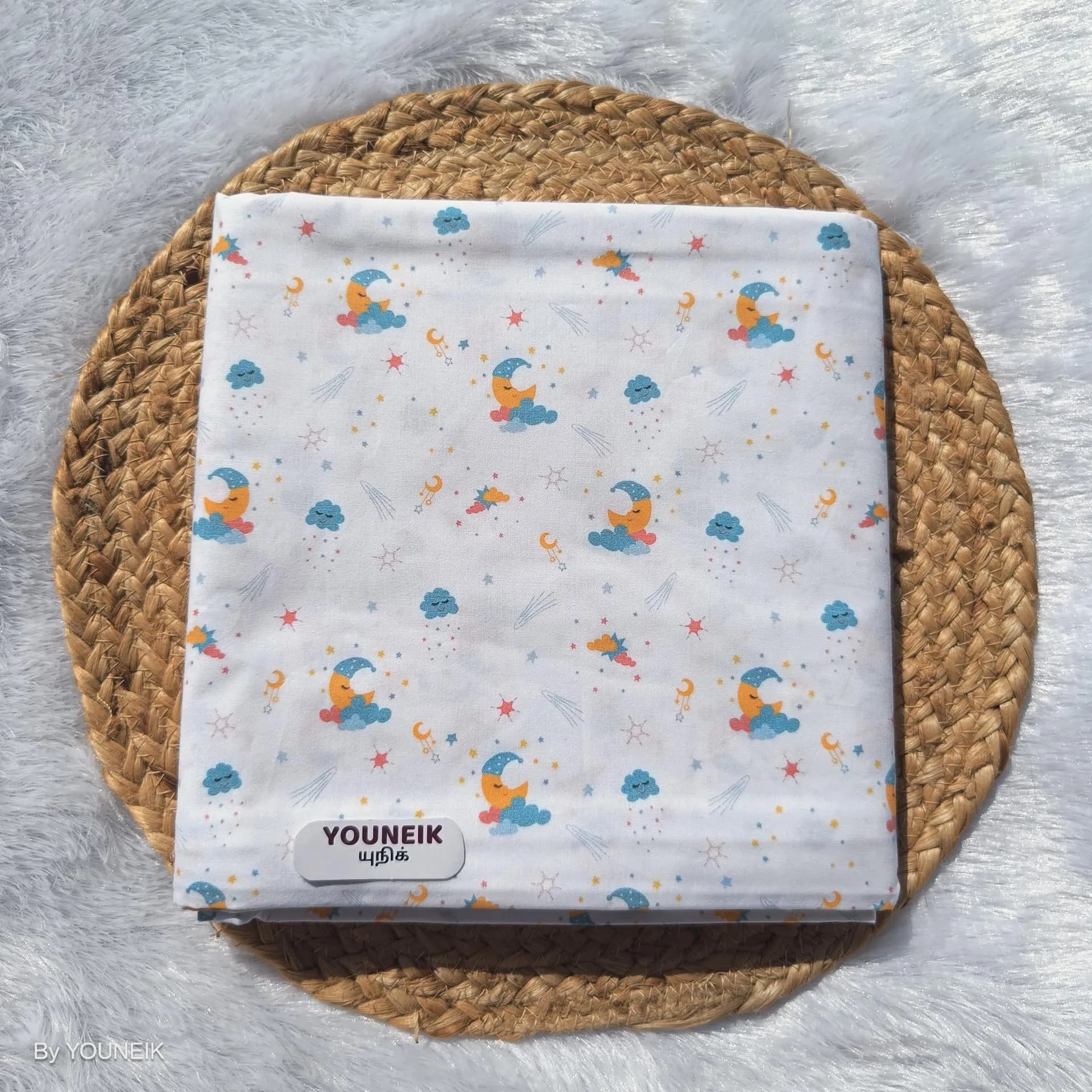 51" Width 100% cotton Thottil/Cradle - Sleeping Moon