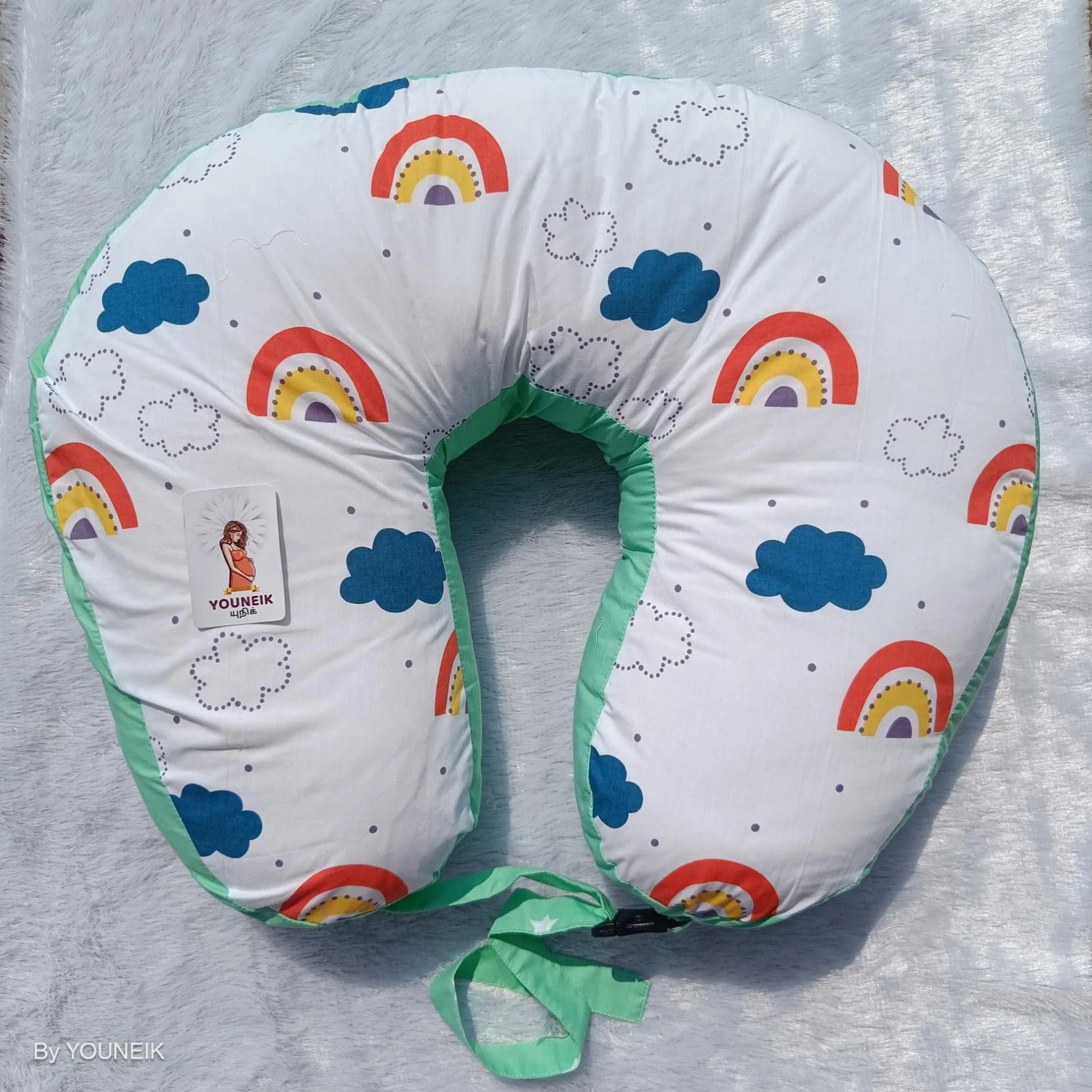 Feeding Pillow With Buckle | Recron Filling