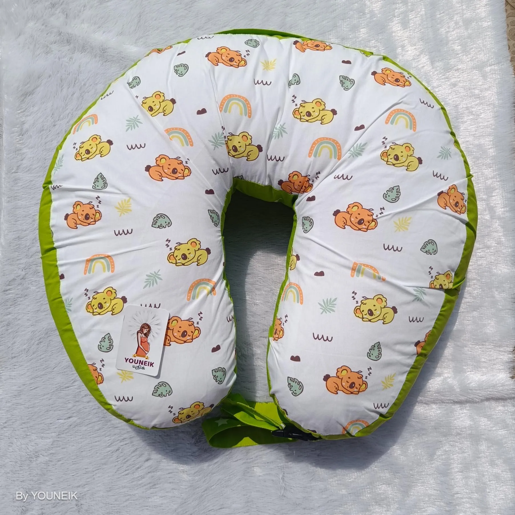 Feeding Pillow With Buckle | Recron Filling