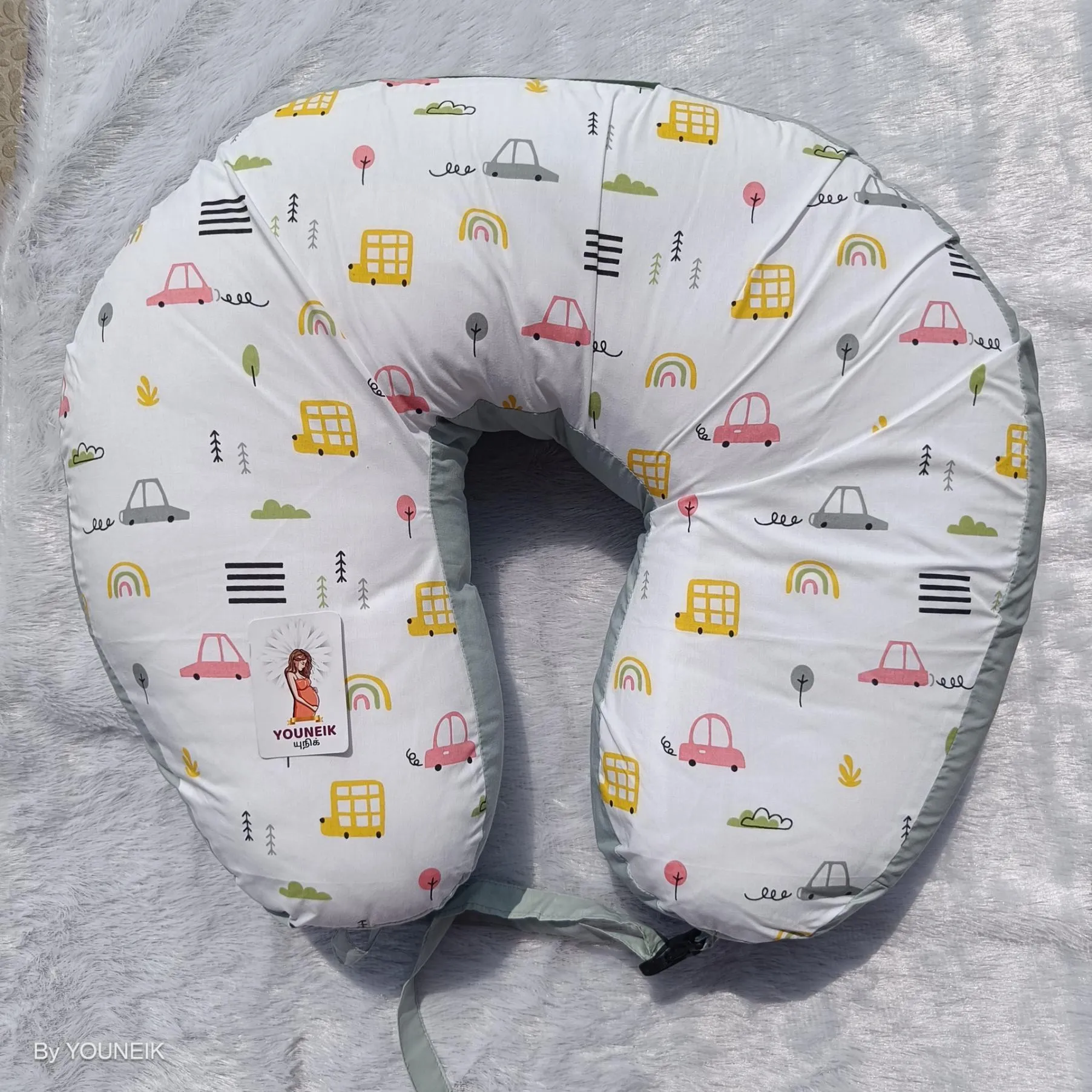 Feeding Pillow With Buckle | Recron Filling