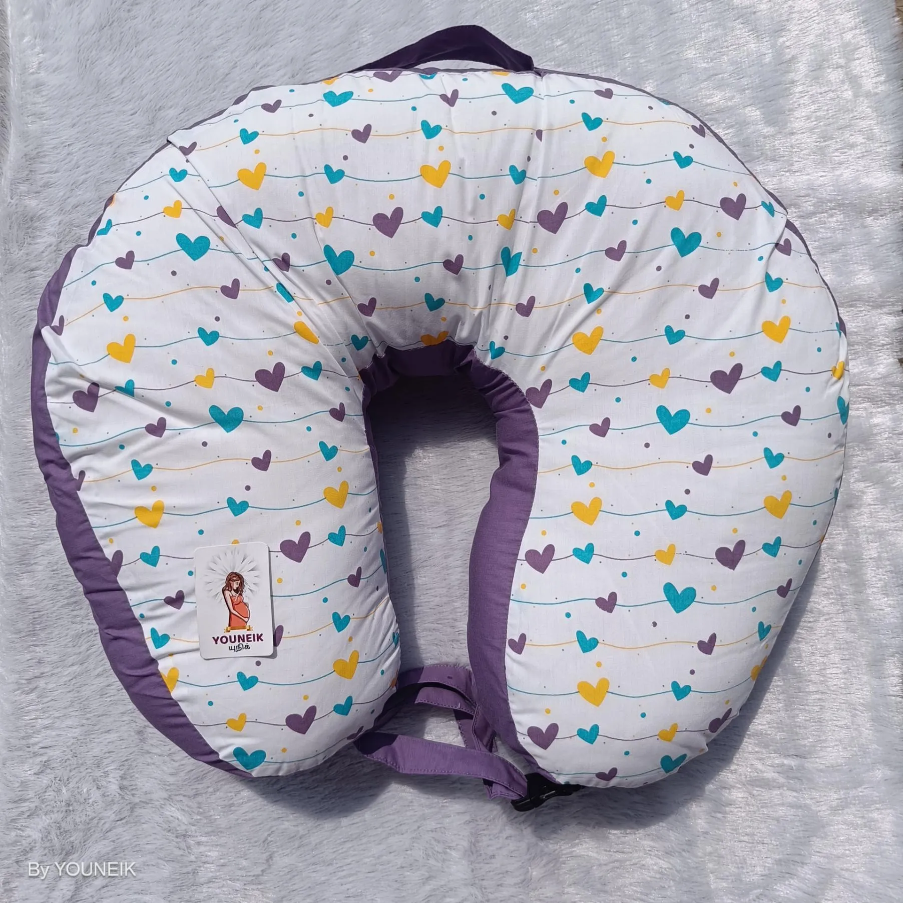 Feeding Pillow With Buckle | Recron Filling