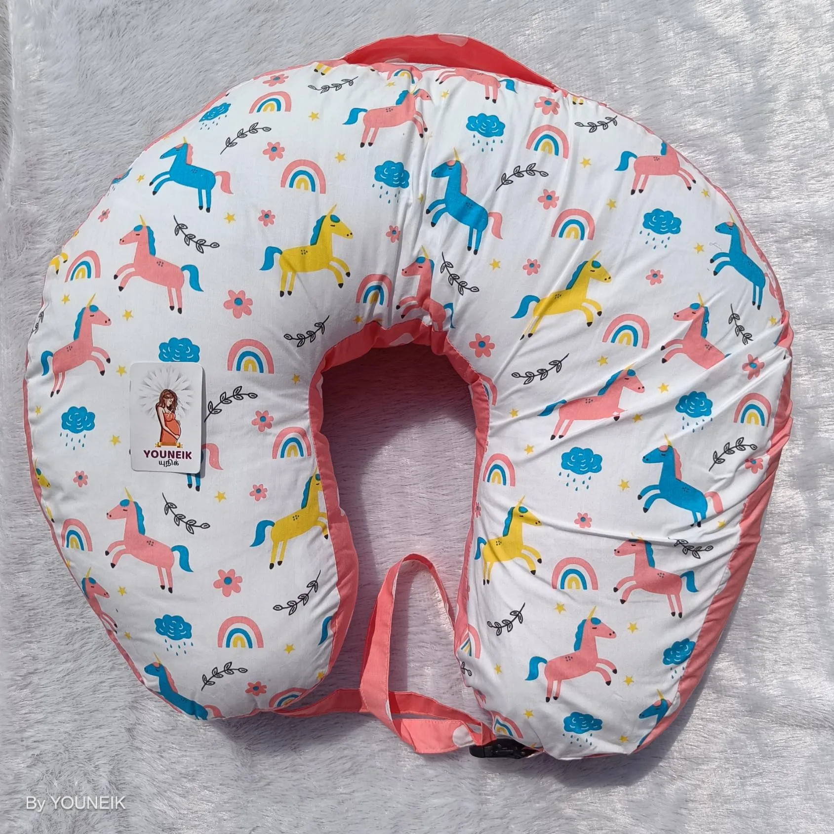 Feeding Pillow With Buckle | Recron Filling