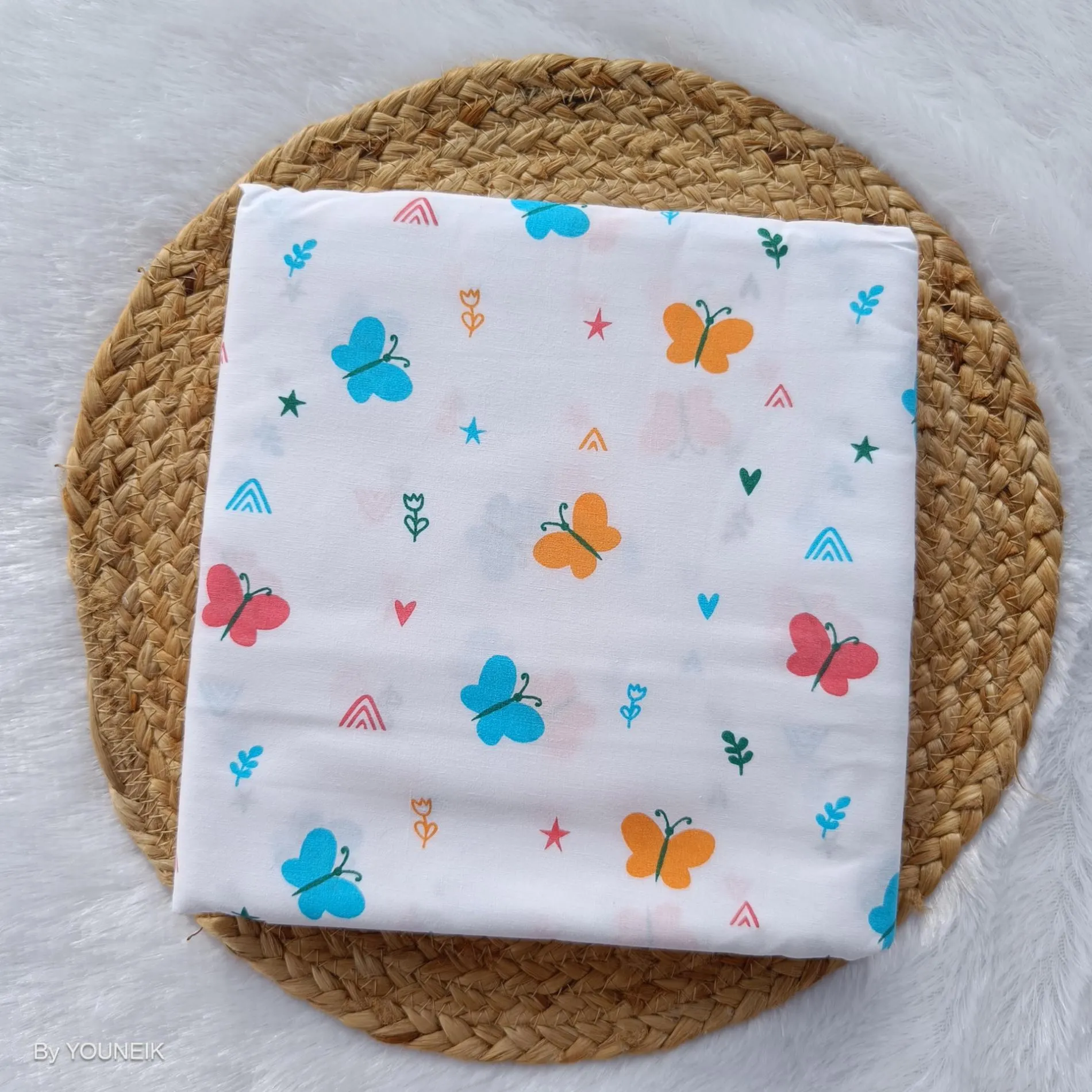 Cotton Thottil/Cradle | 3.5m | White Butterfly