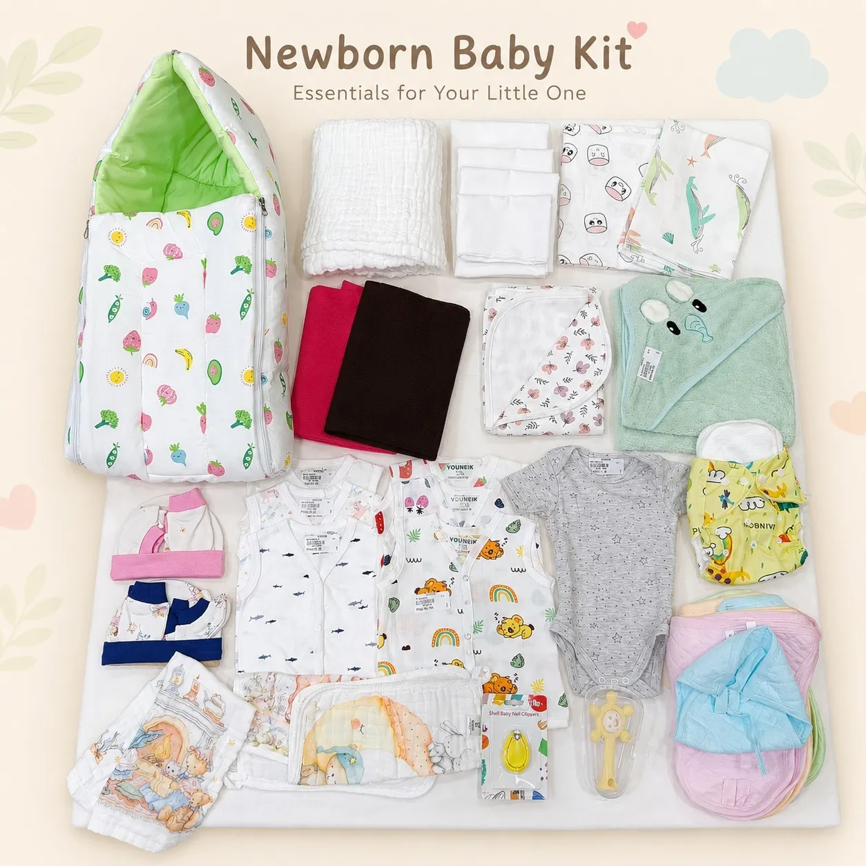 New Born Essentials Hospital Combo #C5K1