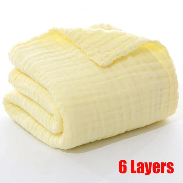 6Layer Muslin Receiving Blanket