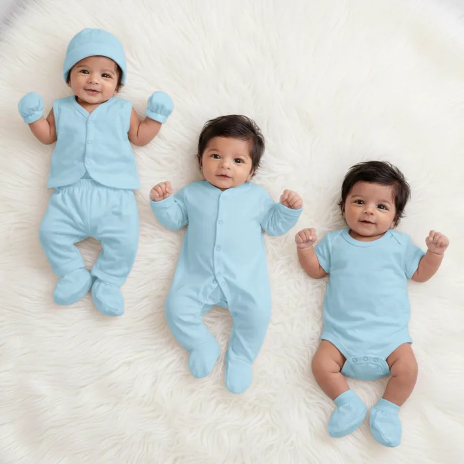 7 in 1 Baby Welcome Combo- Blue