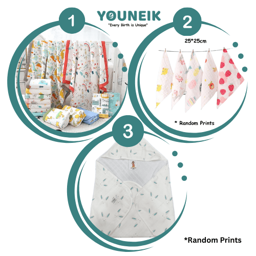 999 Combo01 | Blanket, Hooded Towel, Wash Cloth