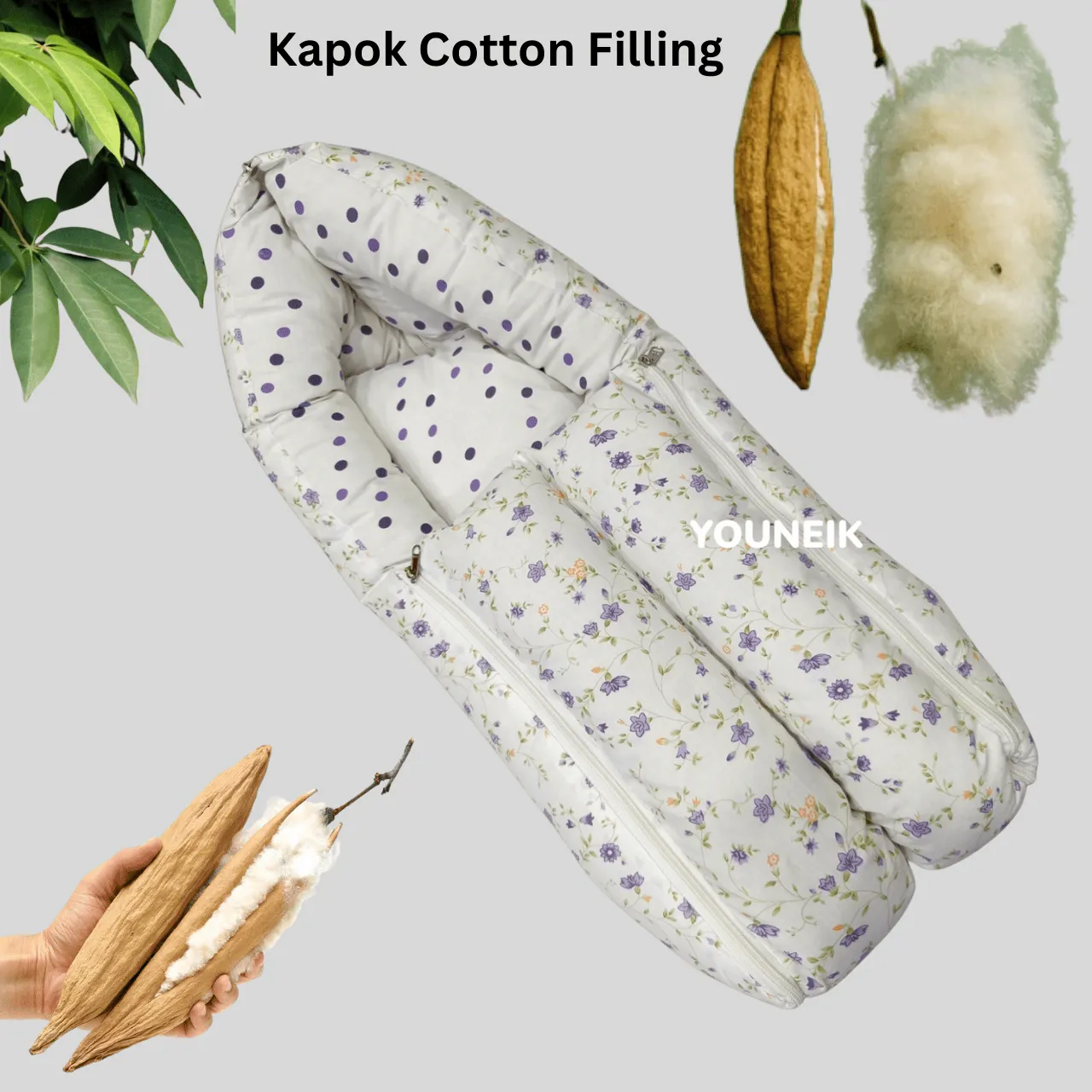 Kapok Cotton Carry Bed