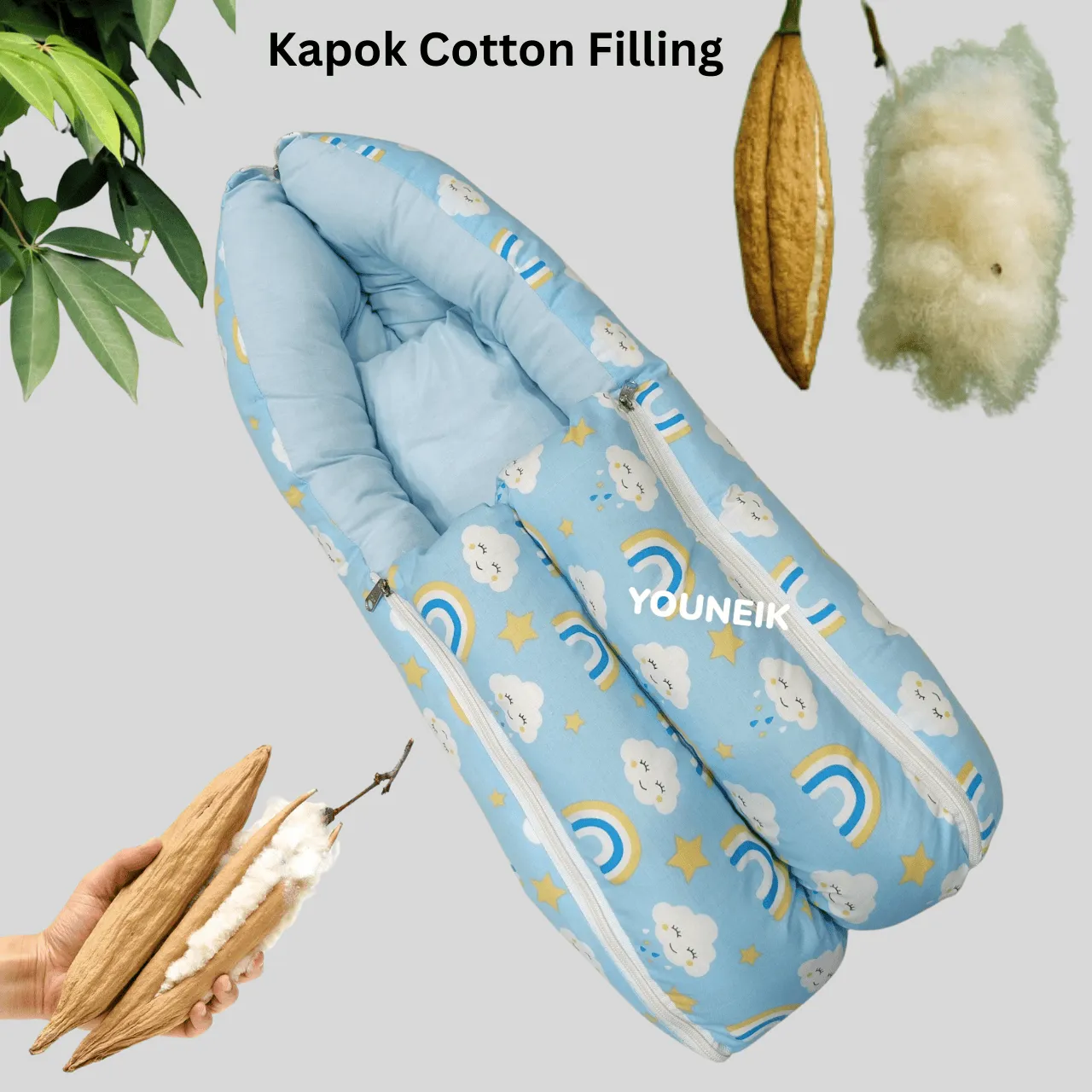 Kapok Cotton Carry Bed
