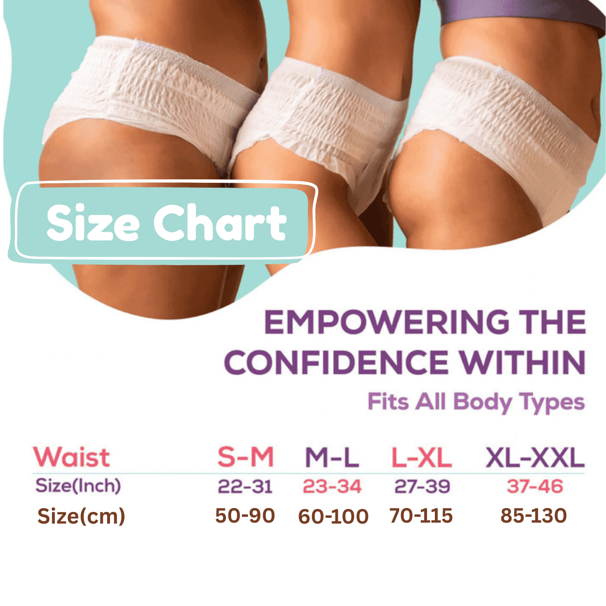 M-L | Evereve Heavy Flow Disposable Period Panty | 5p Pack(1+1 Offer)