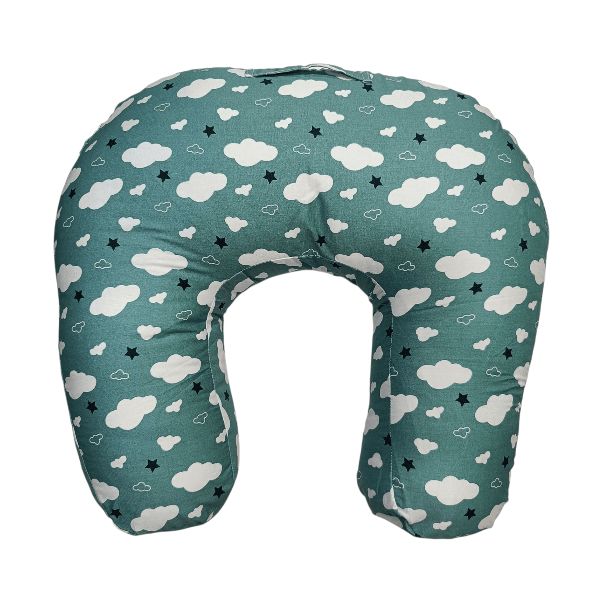 Large Feeding Pillow - Green Cloud