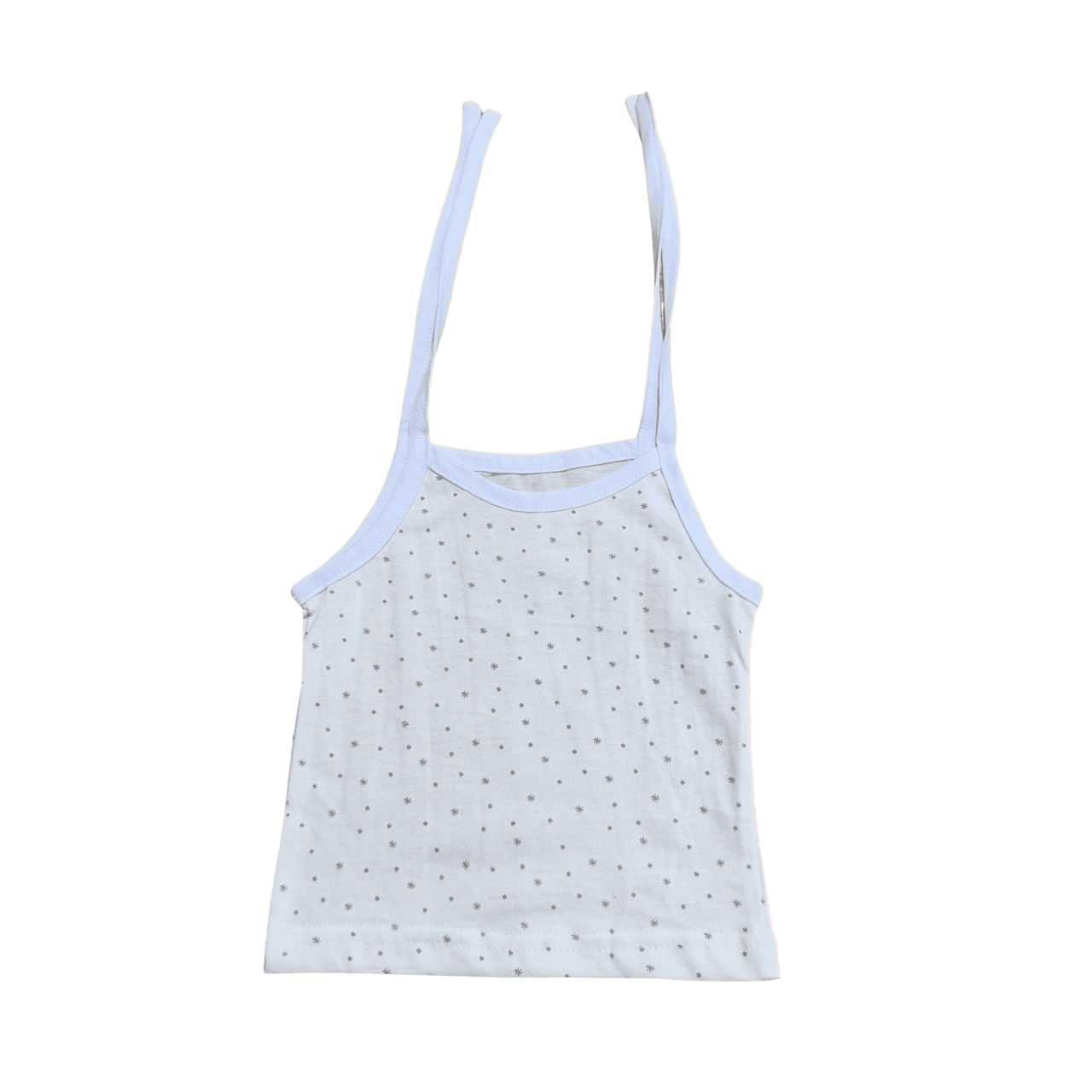 Knitted Cotton Knot Jabla - White Printed