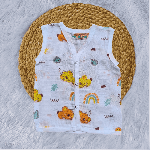 Muslin Jabla Snap Button 0-3m | Khola