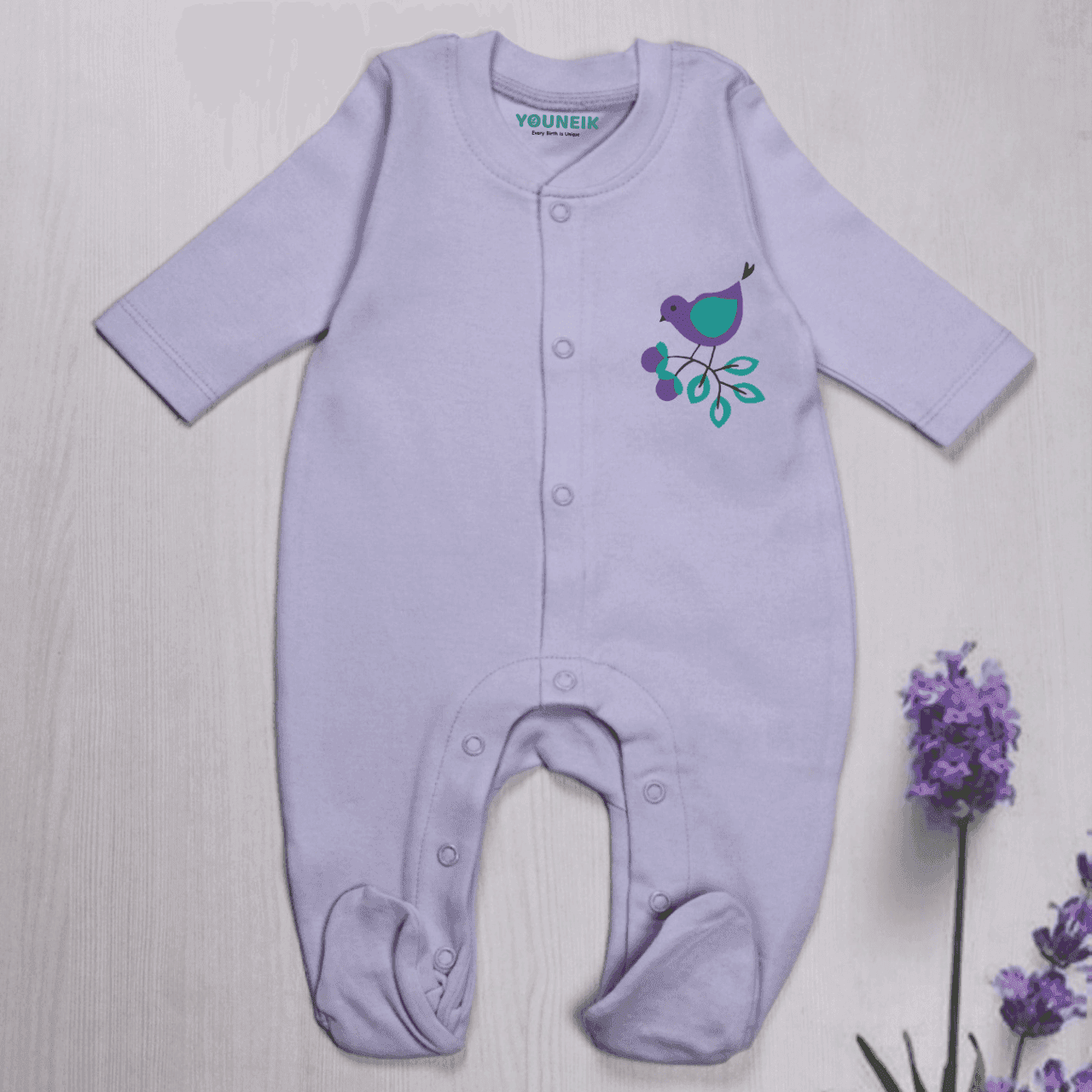 Sleepsuit/Full Rompers 0-3m Snap Button