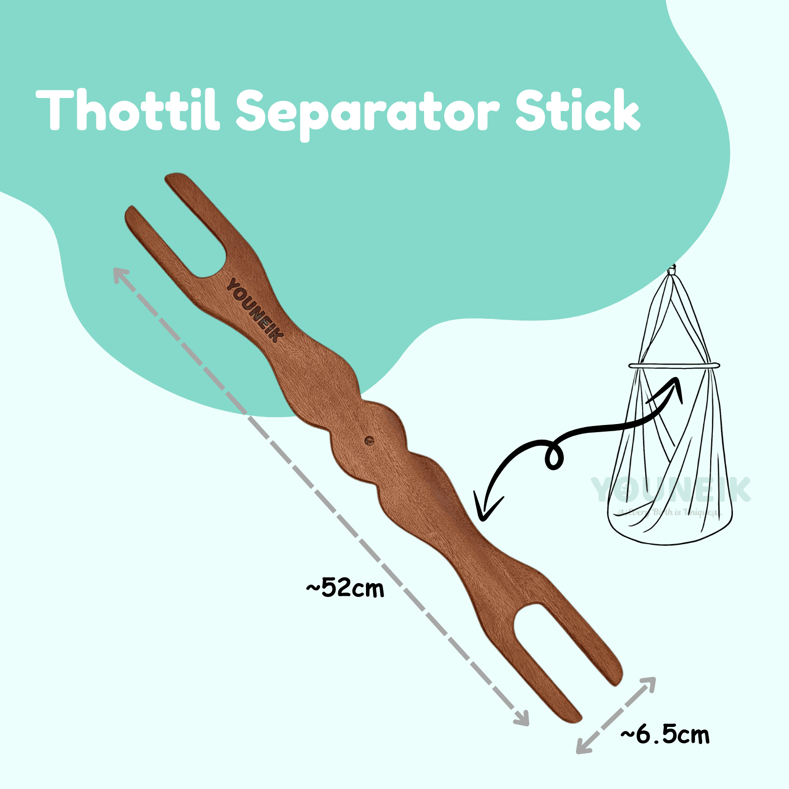 Thottil Separator Stick - Wood