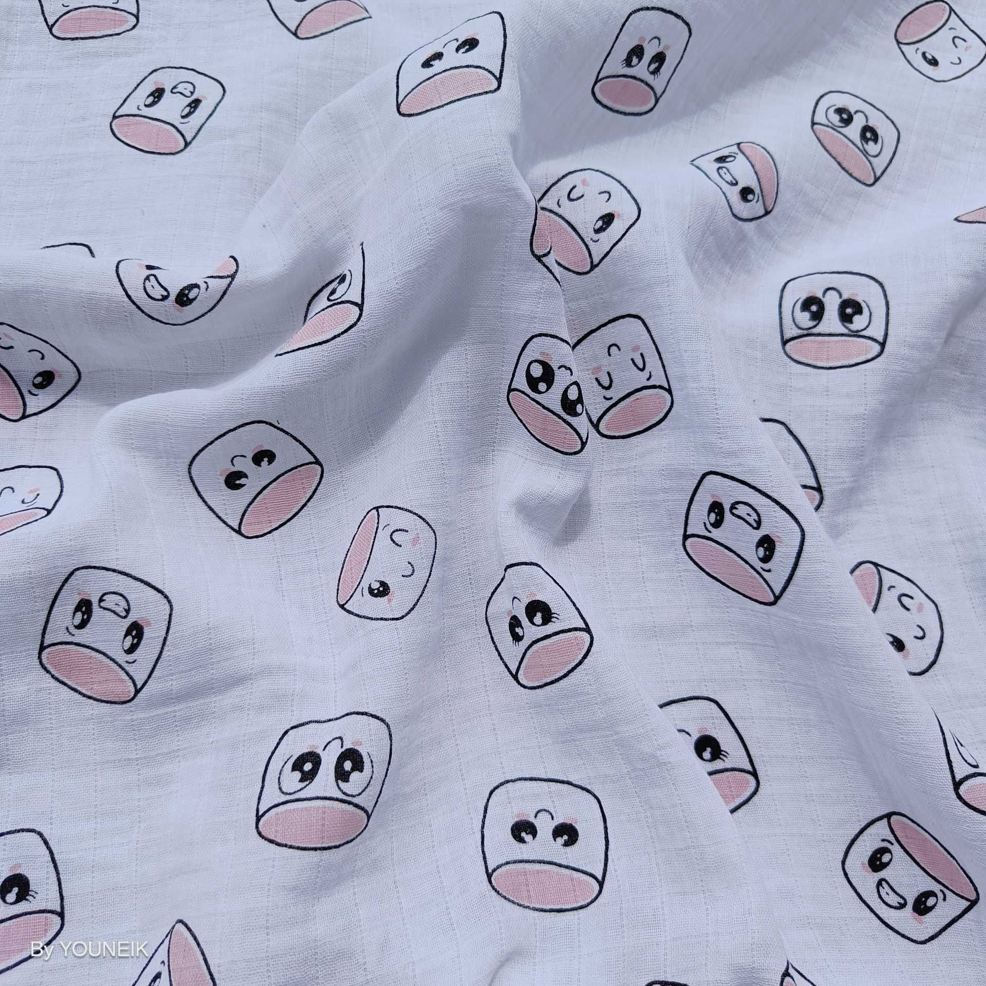 70*100cm | Muslin Cotton Towel - Marshmallow