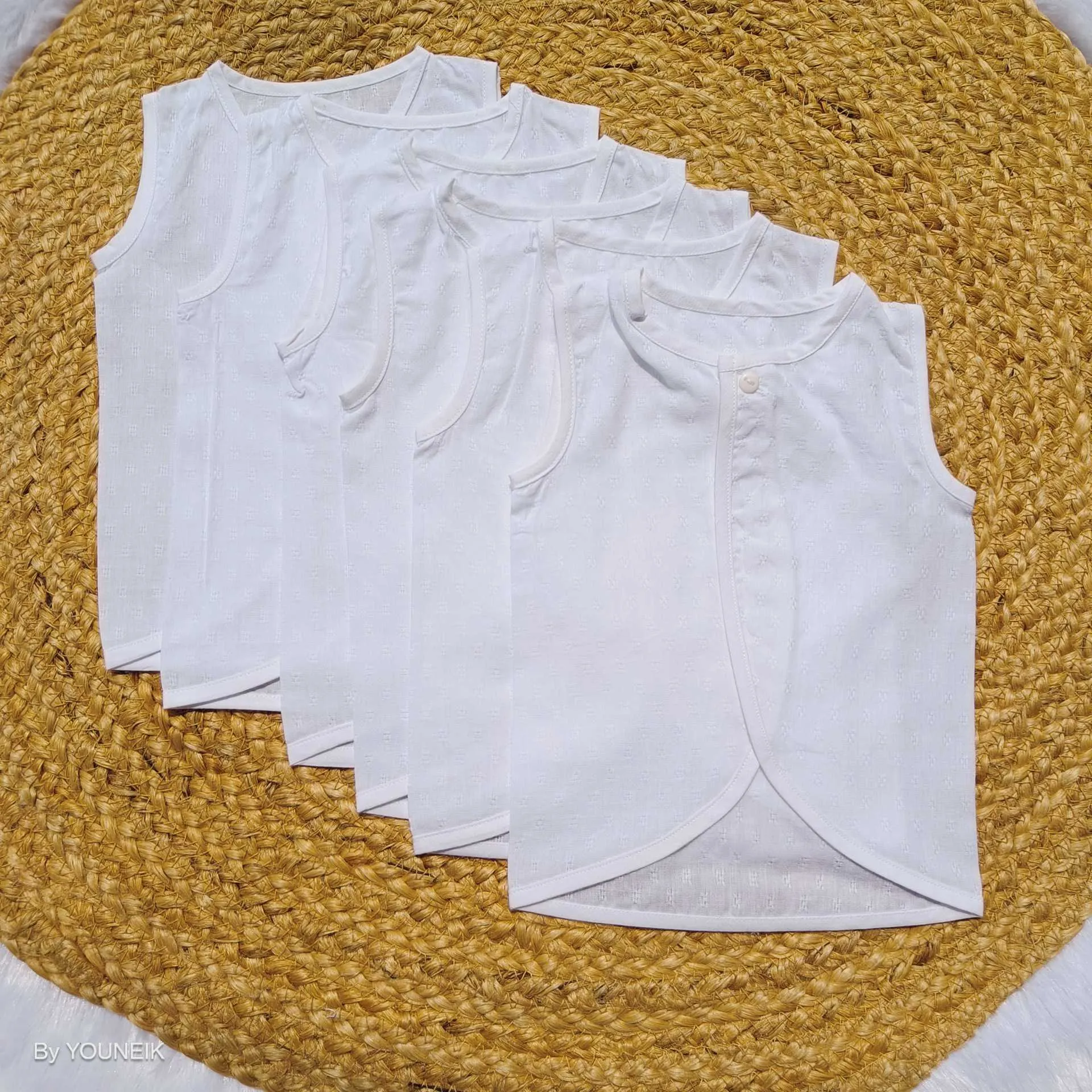 Chest Single Button Pure Cotton Jabla 6 Pieces