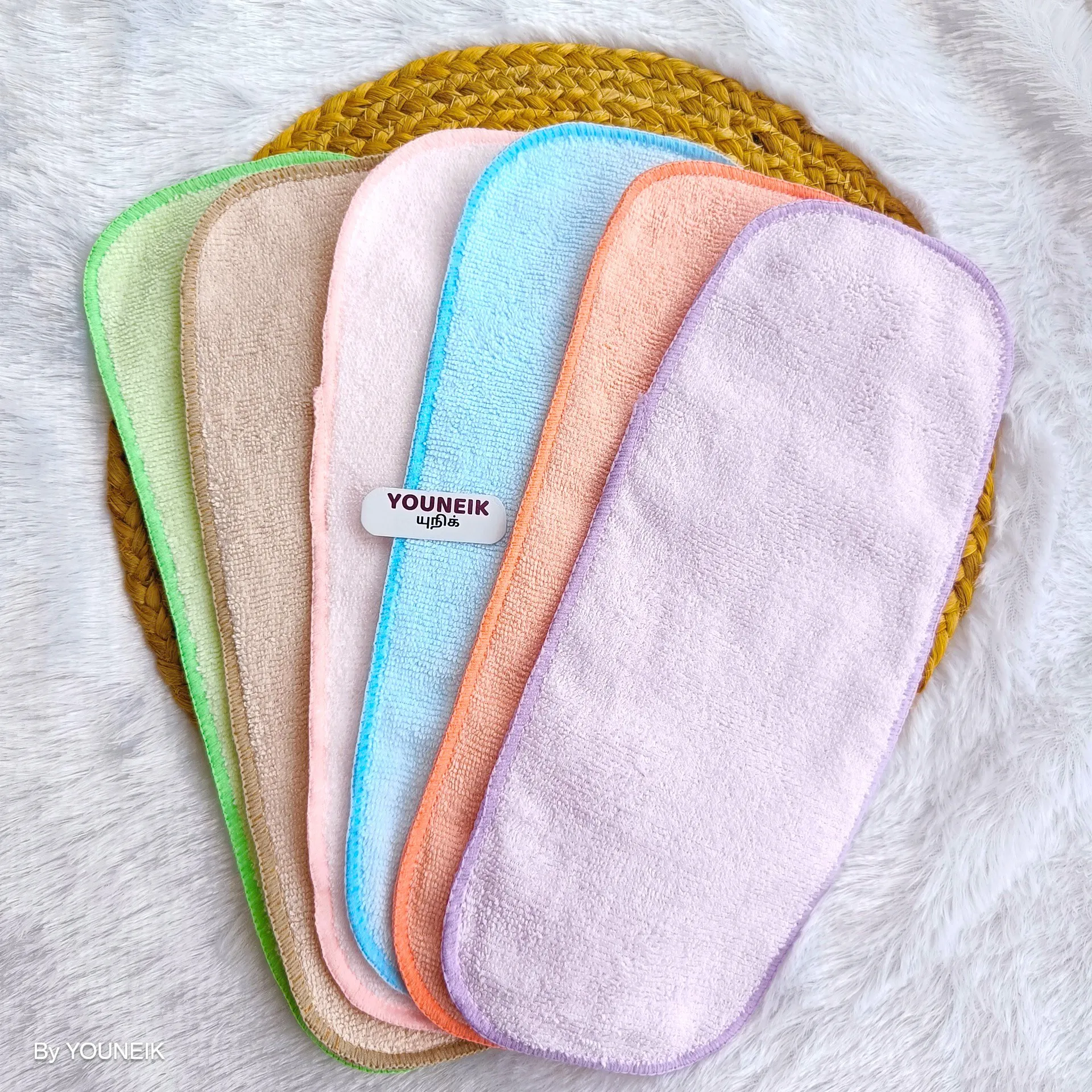 Baby Cloth Diaper Liners | Soft Microfiber Inserts | Washable & Reusable | Pack of 6