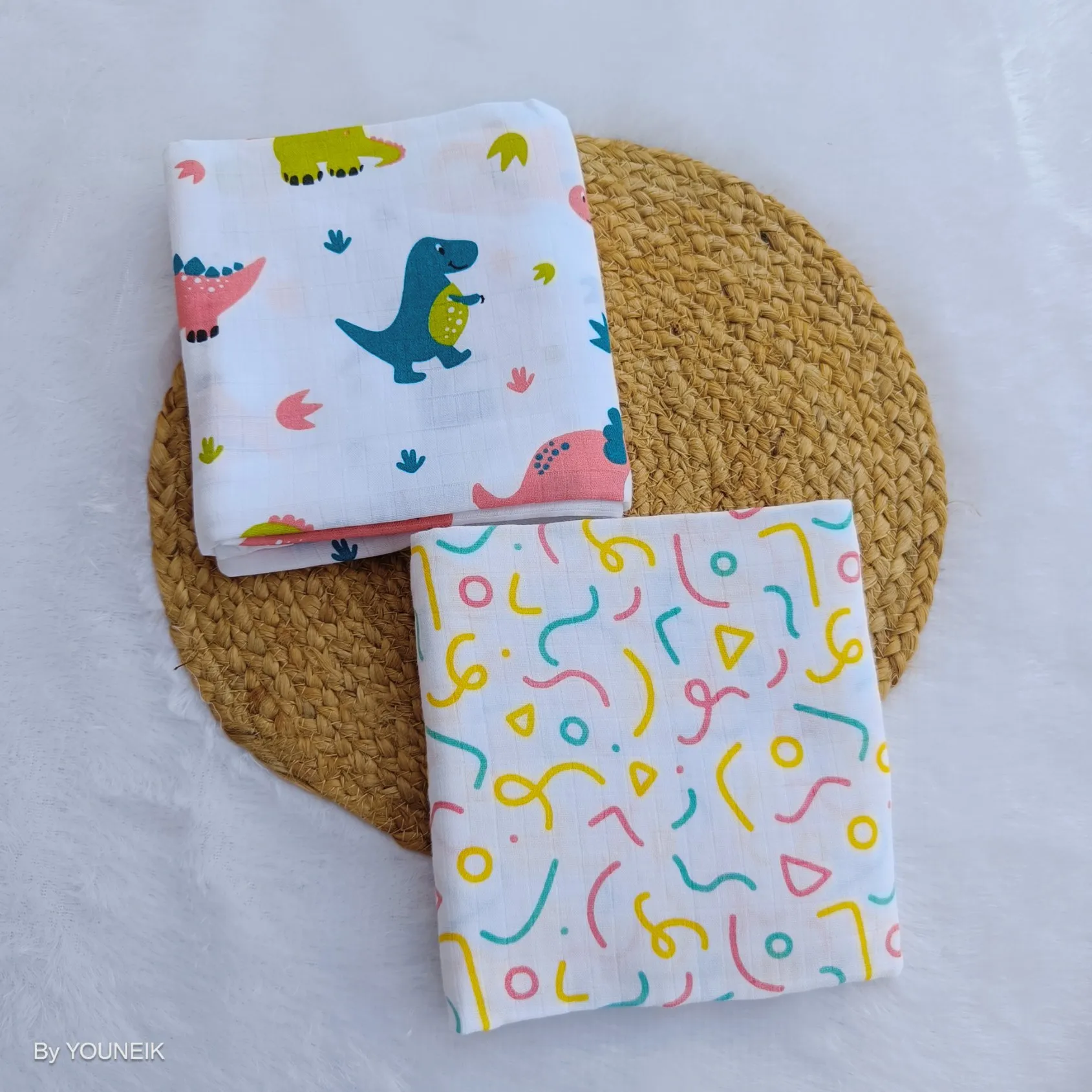 Muslin Swaddle Combo (2 Pcs, 100x100 cm)