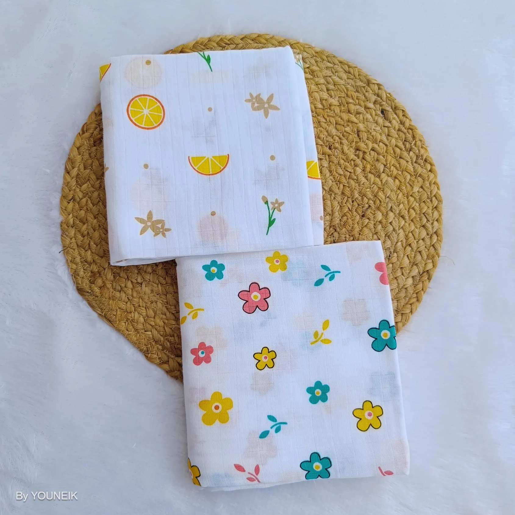 Muslin Swaddle Combo (2 Pcs, 100x100 cm)