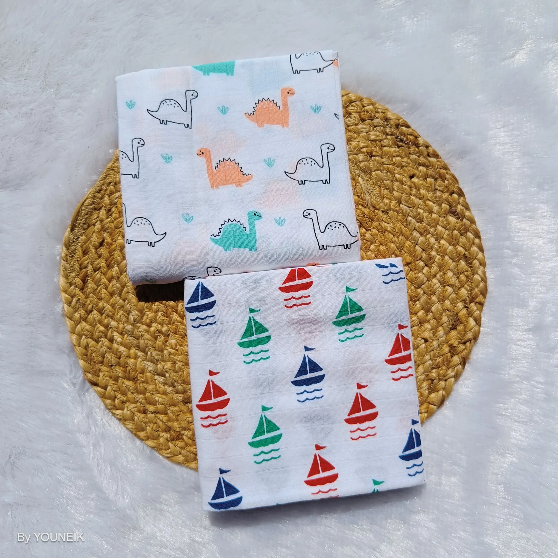 Muslin Swaddle Pack of 2 | 100x100 cm Soft Cotton Baby Swaddles