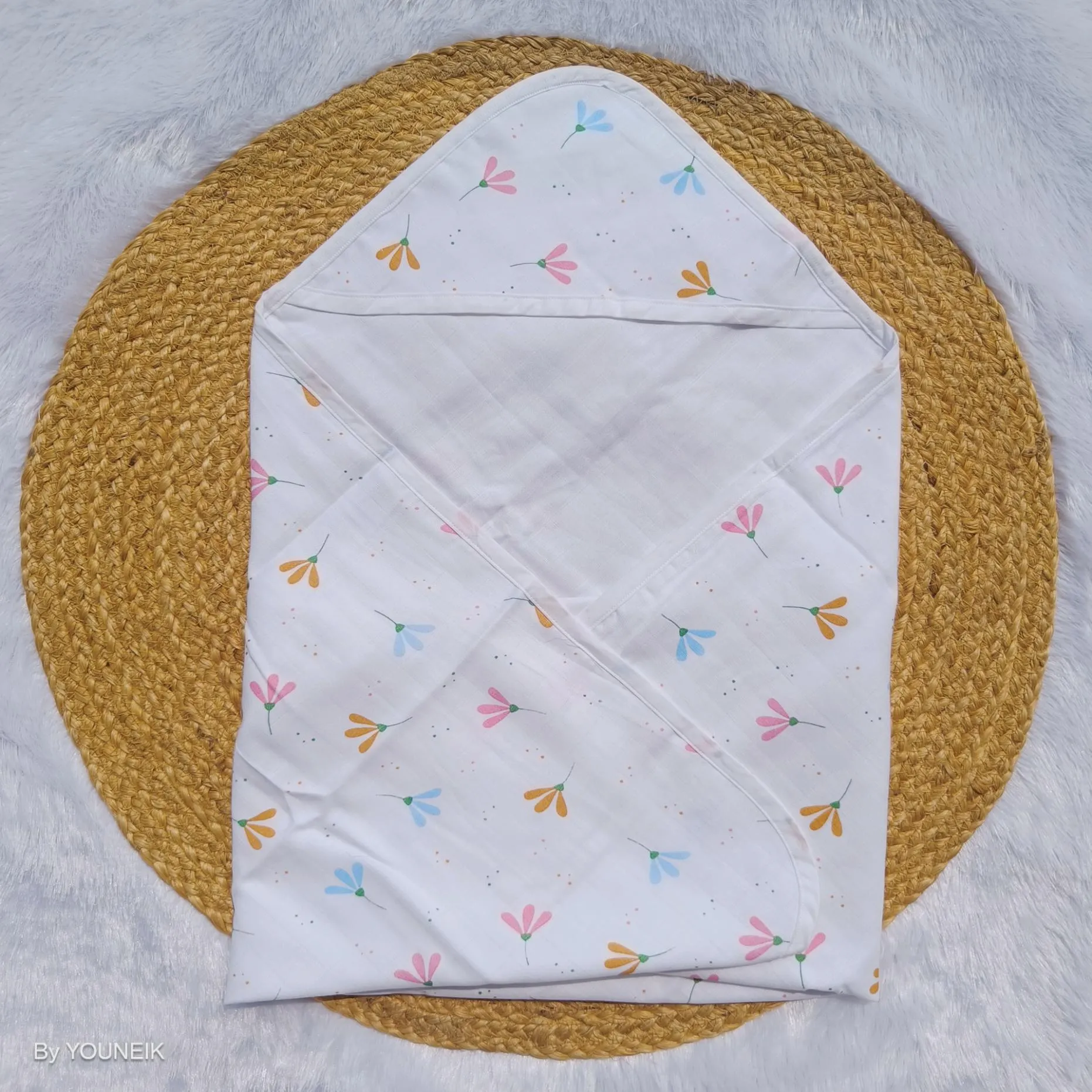 Organic Muslin Hooded Towel/Blanket