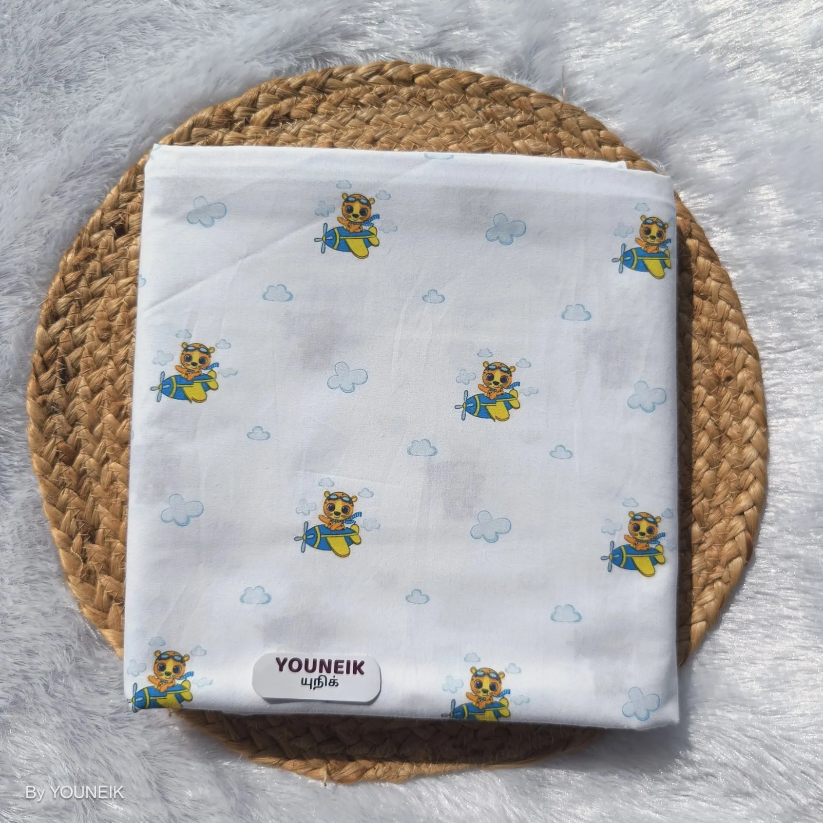 51" Width 100% cotton Thottil/Cradle - Kitty Piolet