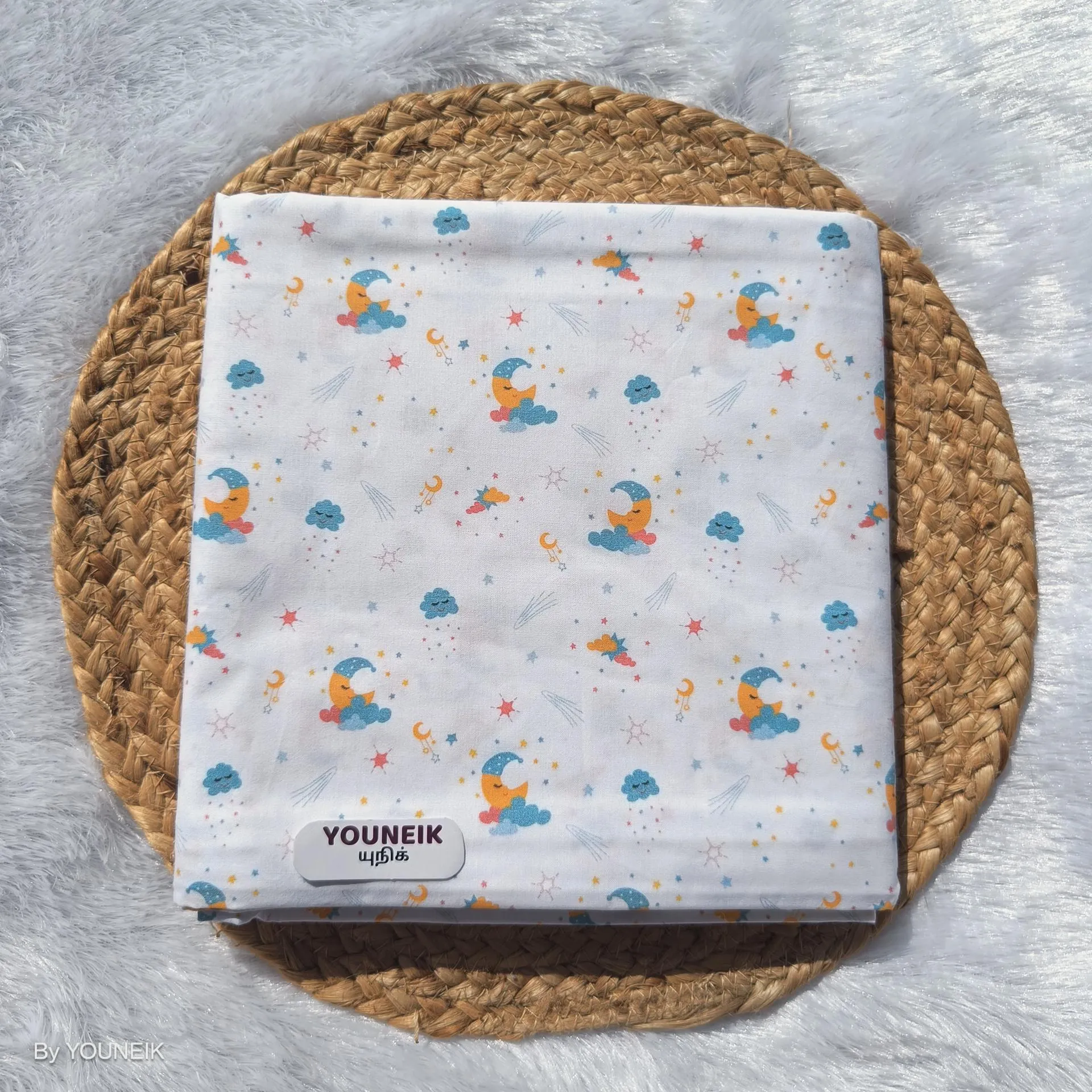 51" Width 100% cotton Thottil/Cradle - Sleeping Moon